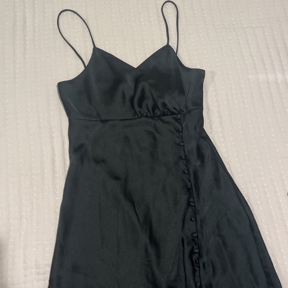 Zara Black long Slip Dress